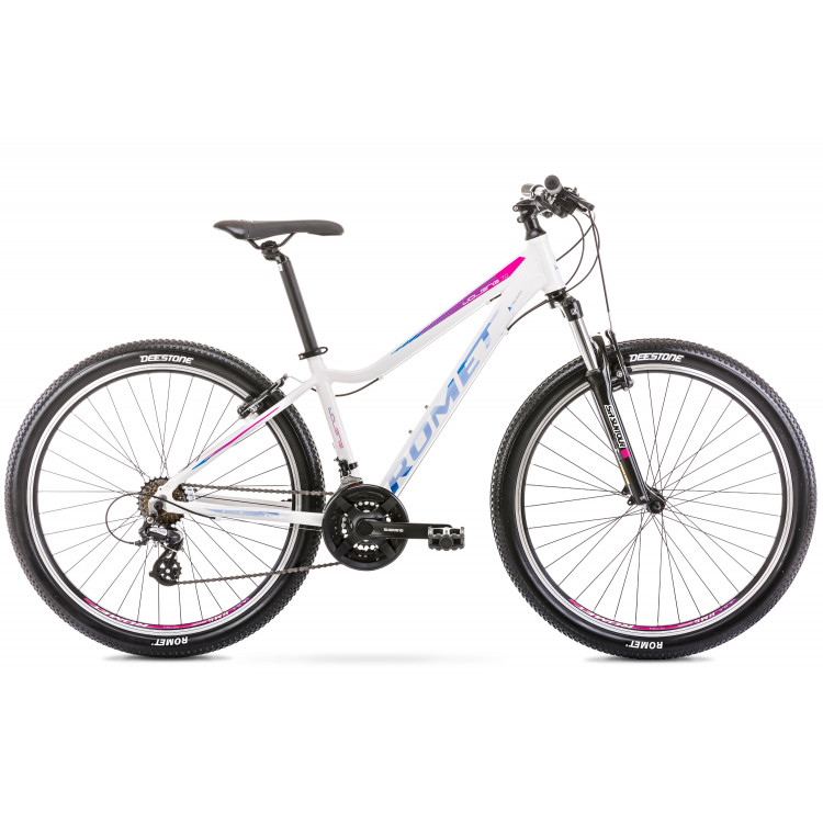 Horský Bicykel 27,5 Romet Jolene 7,0 bielo-ružový hliníkový 15" 